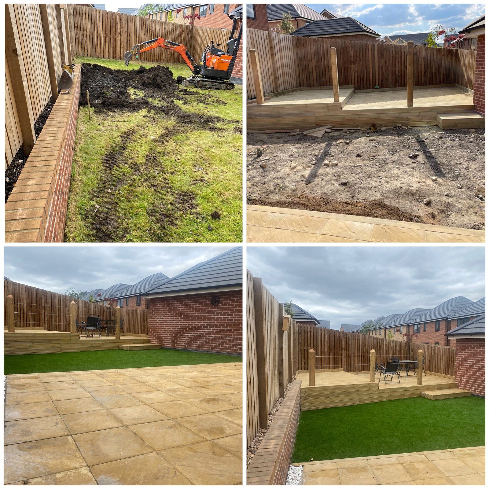 Landscaping before and after